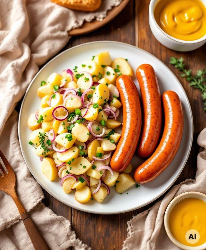 Kartoffelsalat mit Wiener Würstchen