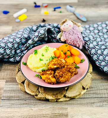 Knusper Hähnchennuggets mit Cornflakes