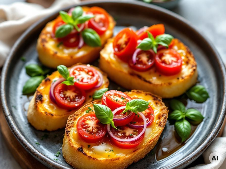 Bruschetta mit Tomaten und Knoblauch Rezept