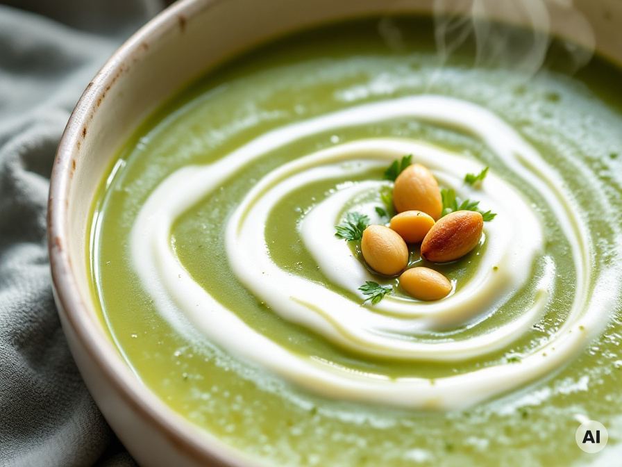 Cremige vegane Rosenkohlsuppe Rezept