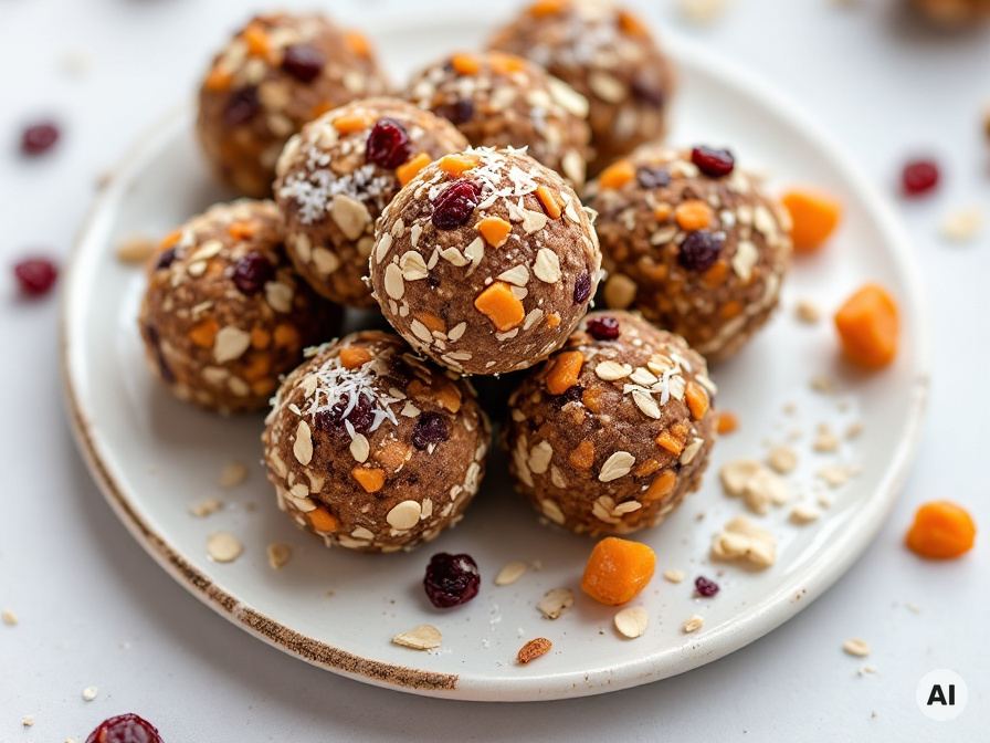Energy Balls mit Datteln und Nüssen Rezept