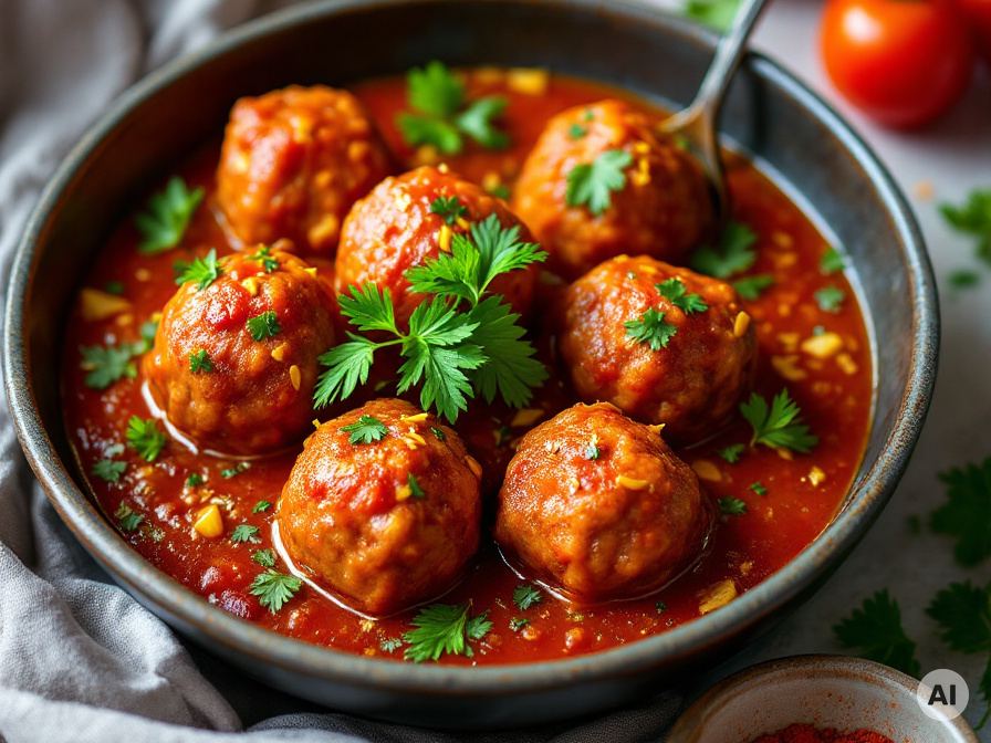 Fleischklöße mit Tomatensoße Rezept