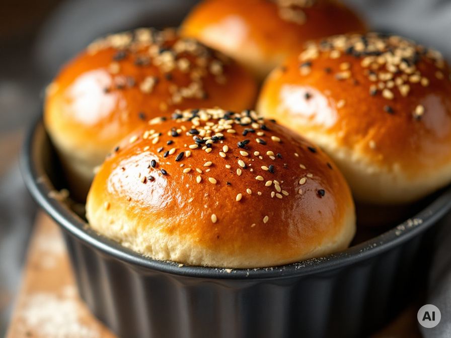 Fluffige Burger Buns Rezept