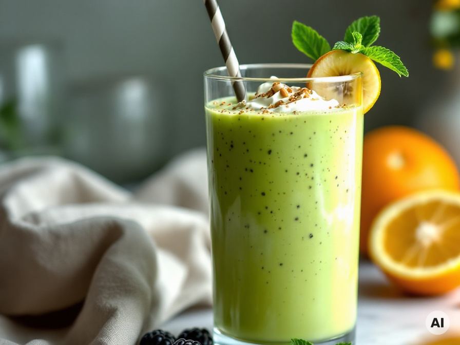 Grüner Avocado-Kiwi Smoothie Rezept