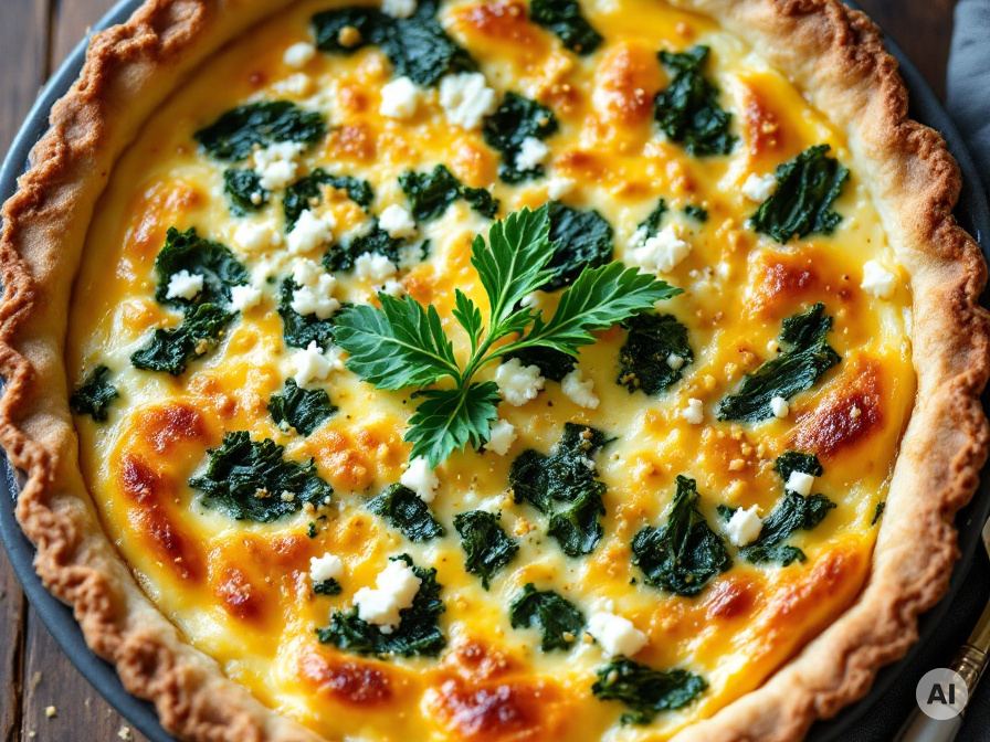 Grünkohl-Quiche mit Hirtenkäse Rezept