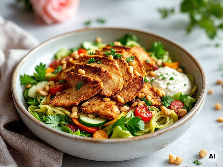 Gyros Reisnudelsalat – Rezept