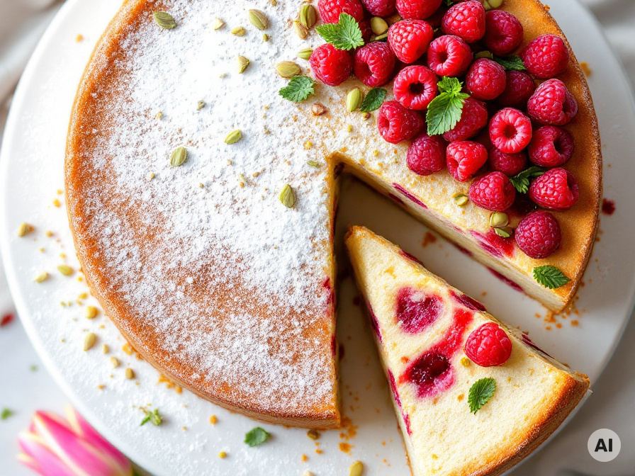 Himbeer Biskuitkuchen Rezept
