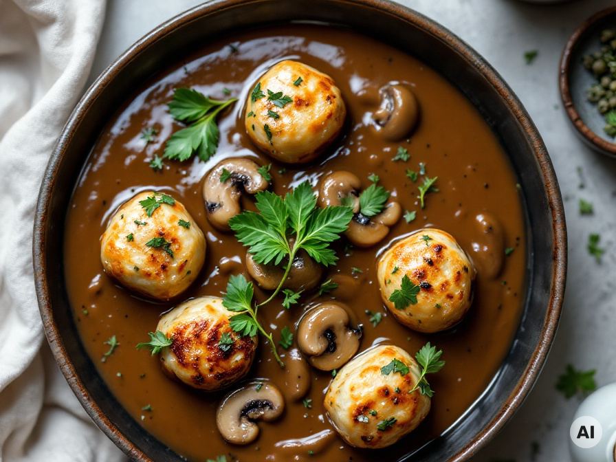 Köttbullar mit Pilzsauce Rezept