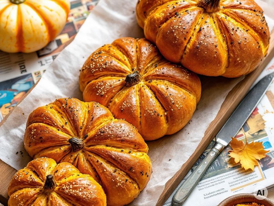 Kürbisbrötchen Rezept