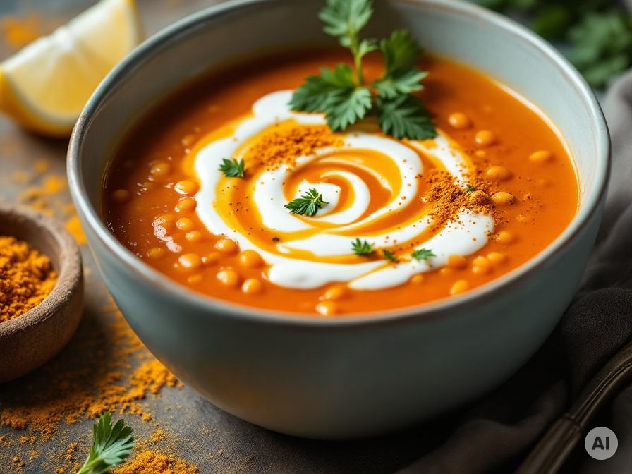 Drei Linsensuppenrezepte, türkisch, mit Kurkuma und wie bei Oma