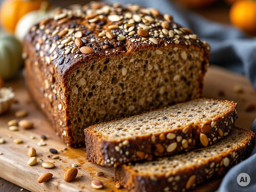 Low-Carb Brot mit Samen und Nüssen Rezept