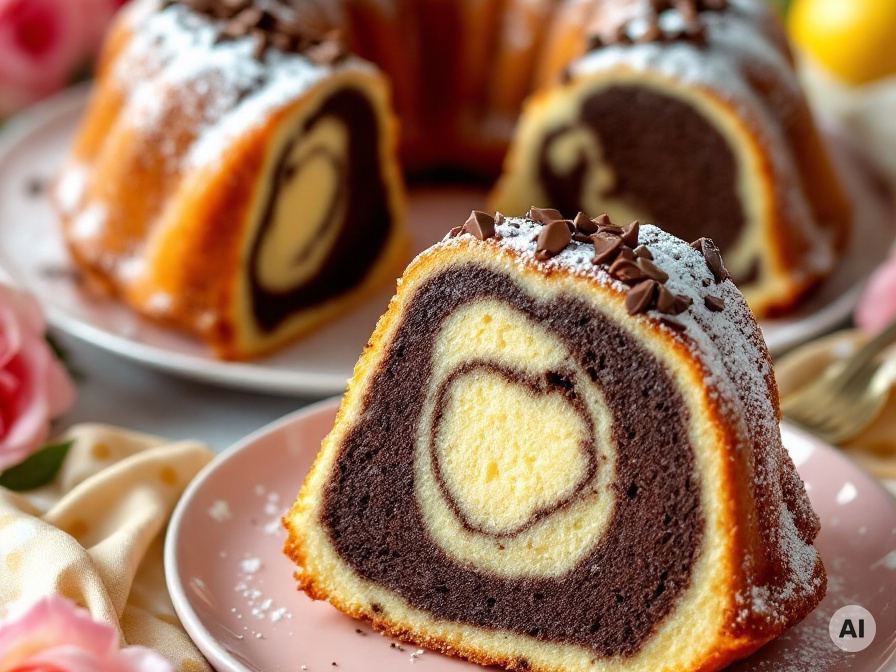 Marmorkuchen in Guglhupfform Rezept