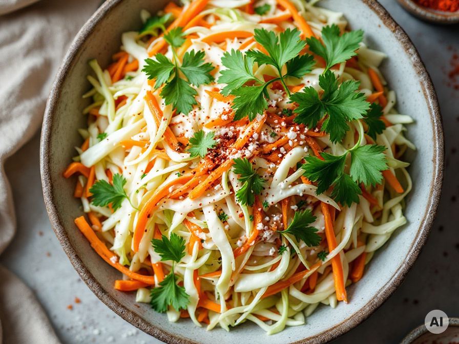 Paprika-Weißkohlsalat – Rezept
