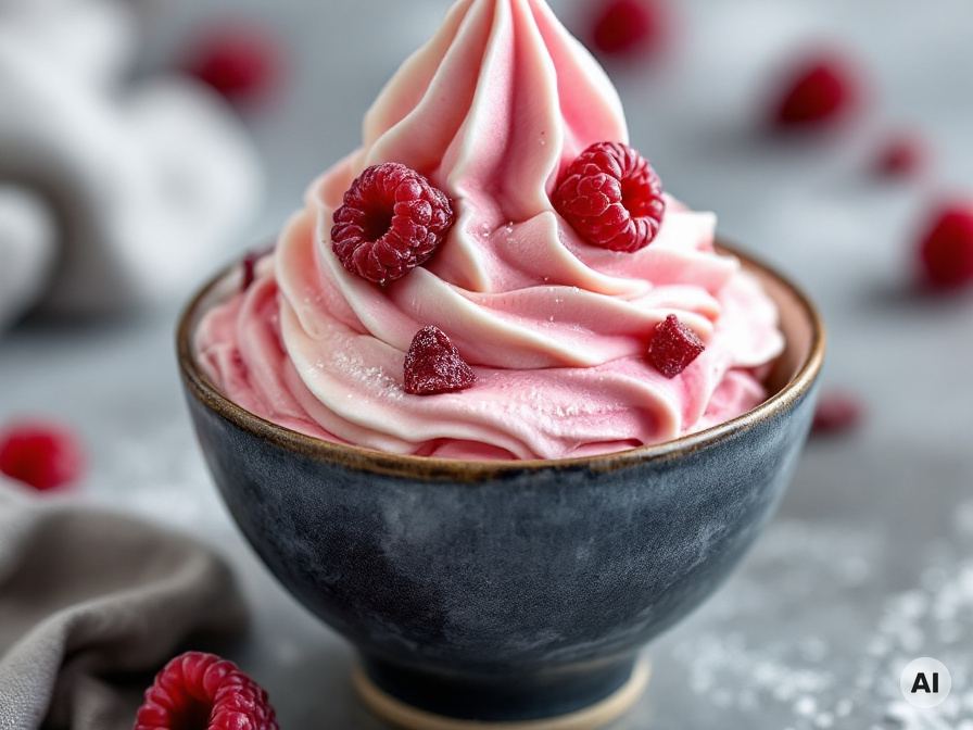 Himbeer-Vanille-Eis Nicecream Rezept