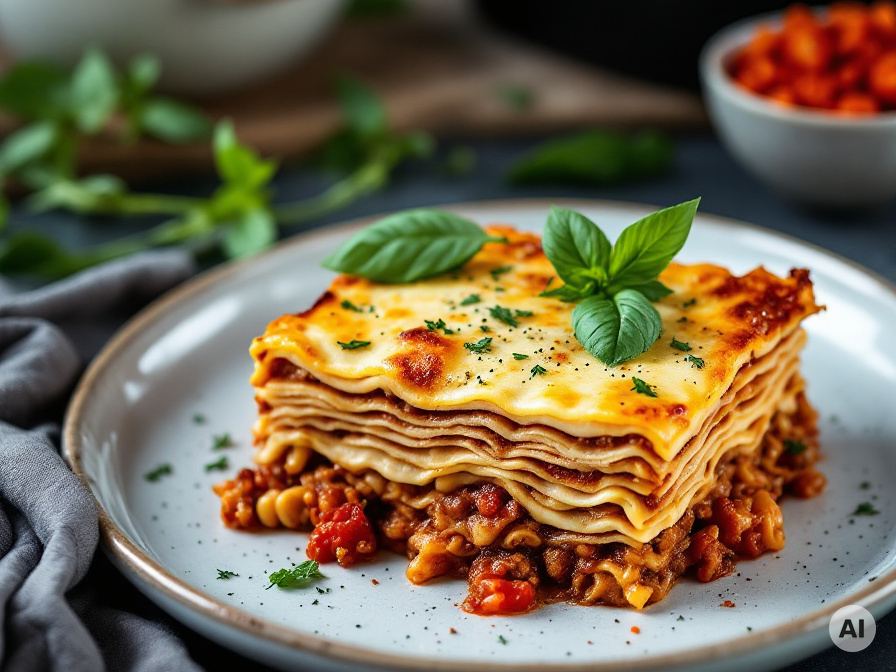 Schnelle Linsenlasagne Rezept