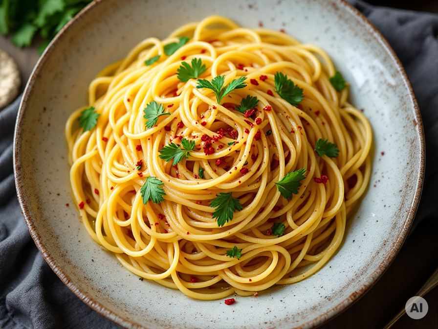 Spaghetti aglio e olio Rezept
