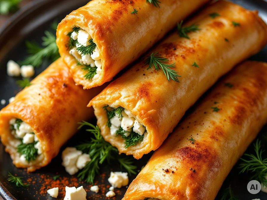 Börek mit Feta und Spinat – Rezept
