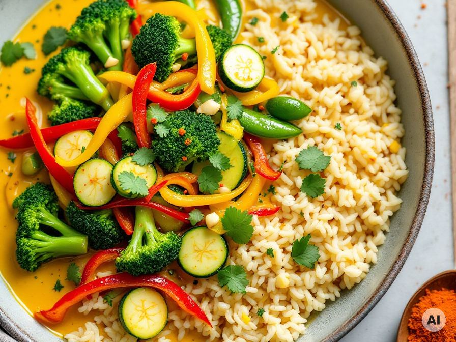 Gemüsecurry mit Kokosmilch – Rezept