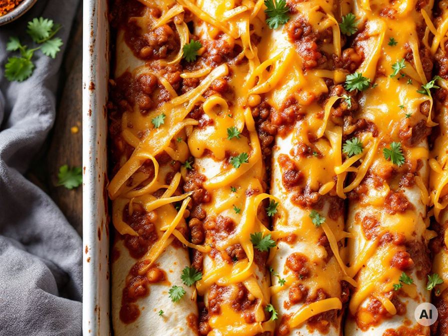 Wraps mit Chili-con-Carne/Enchiladas – Rezept