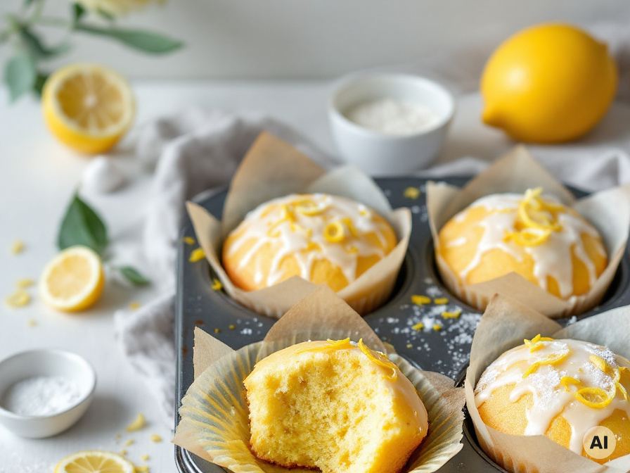 Zitronen Muffins Rezepte für Kinder