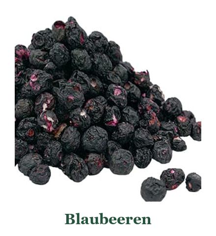 Blaubeeren im Vergleich