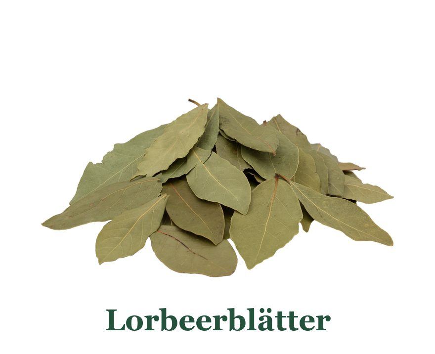 Getrocknete Lorbeerblätter