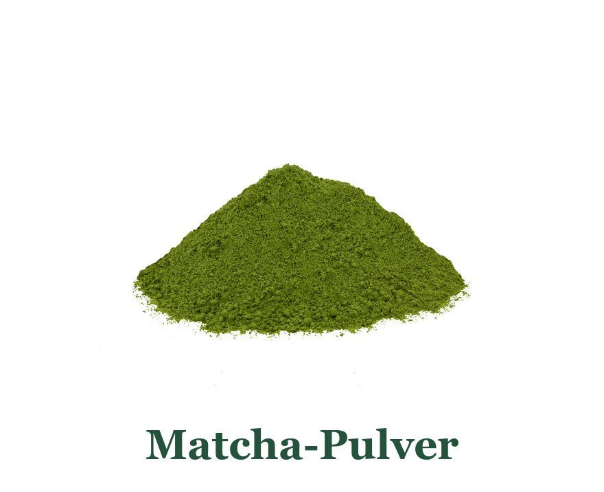 Matcha-Pulver: fein gemahlener grüner Tee