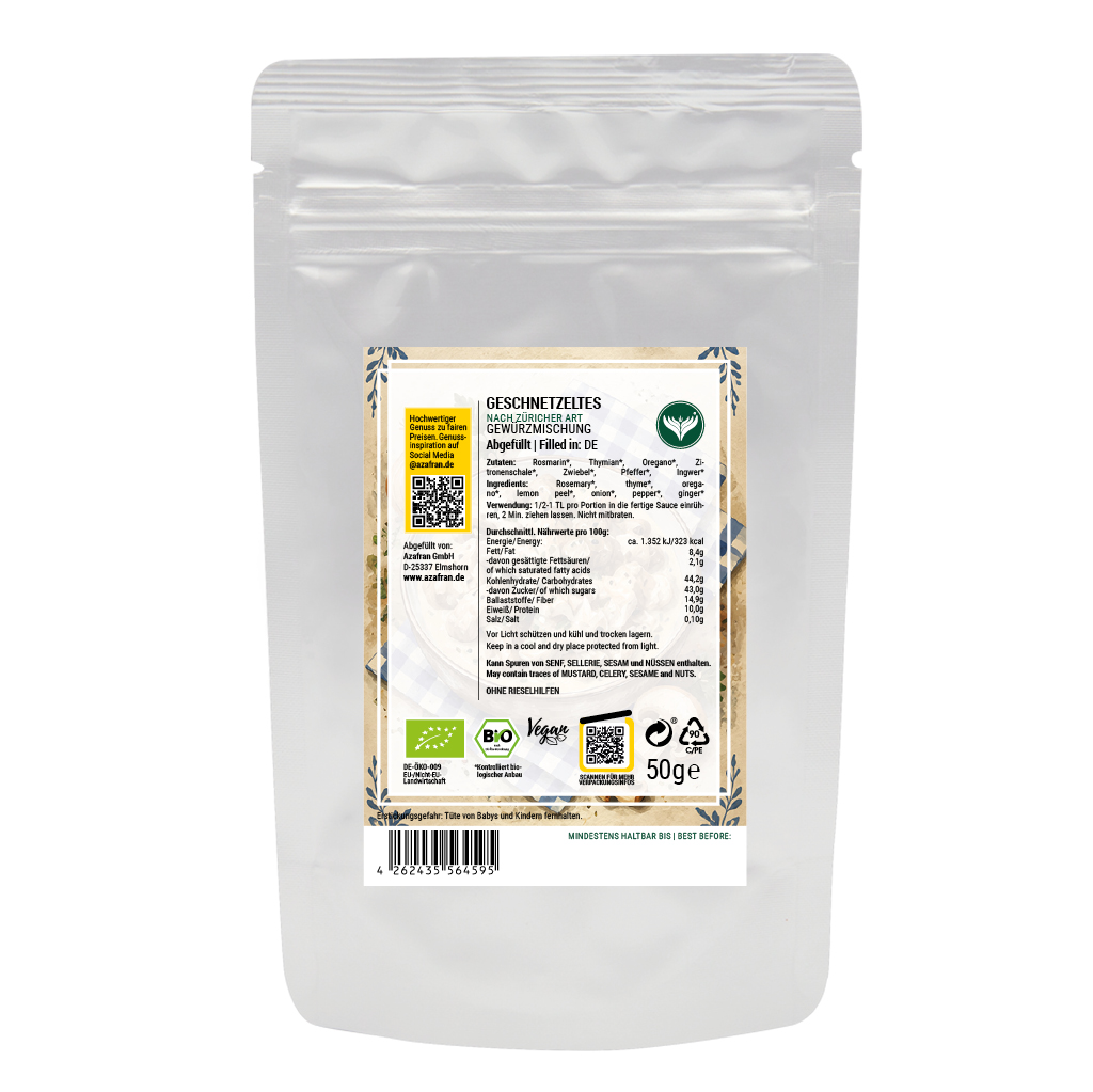 BIO Geschnetzeltes Gewürz 50g