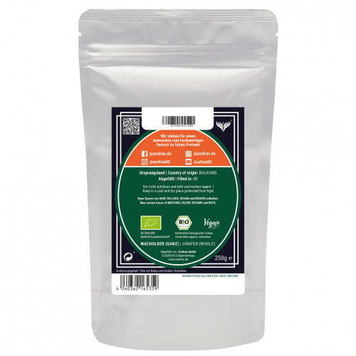 BIO Wacholderbeeren ganz 500g