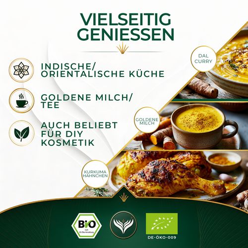 BIO-Kurkumapulver 1000 Gramm
