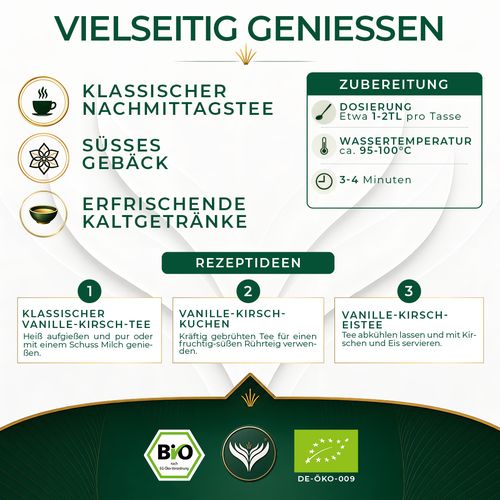 BIO Schwarztee Vanille Kirsche (250g)