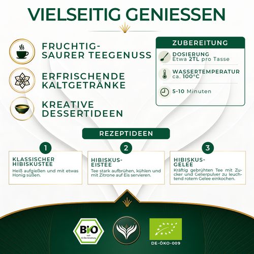 BIO Hibiskusblüten (500g)