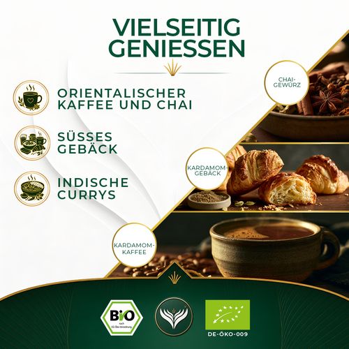 BIO Kardamom ganz (200 Gramm)