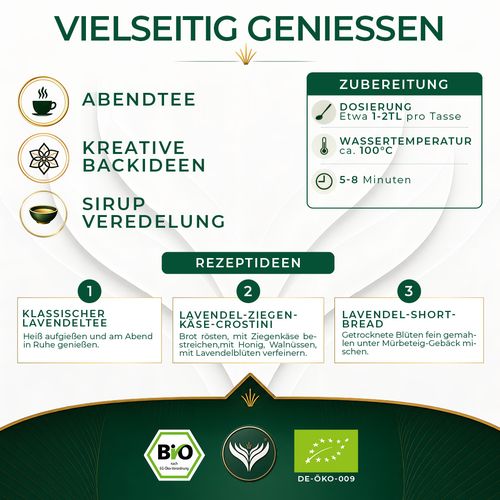 BIO Lavendelblüten (250 Gramm)
