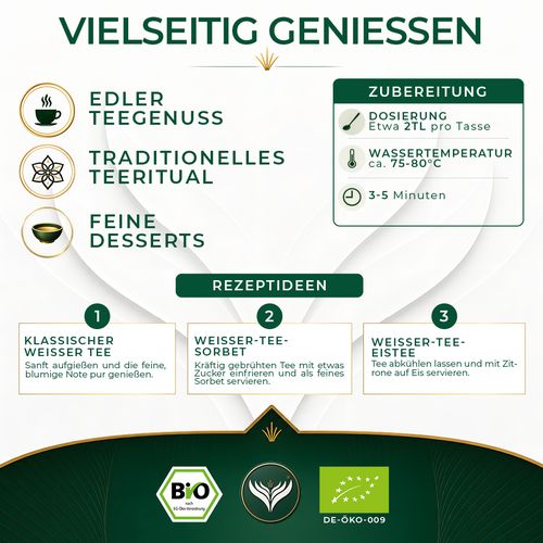 BIO Weißer Tee 500g