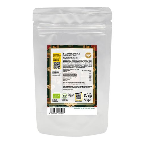 BIO 5 Gewürze Pulver (50g)