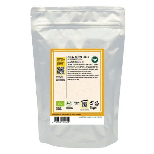 BIO Currypulver (mild) 1000 Gramm