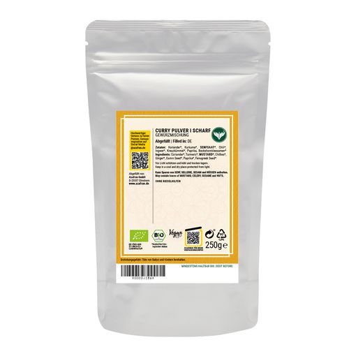 BIO Currypulver (scharf) 250 Gramm